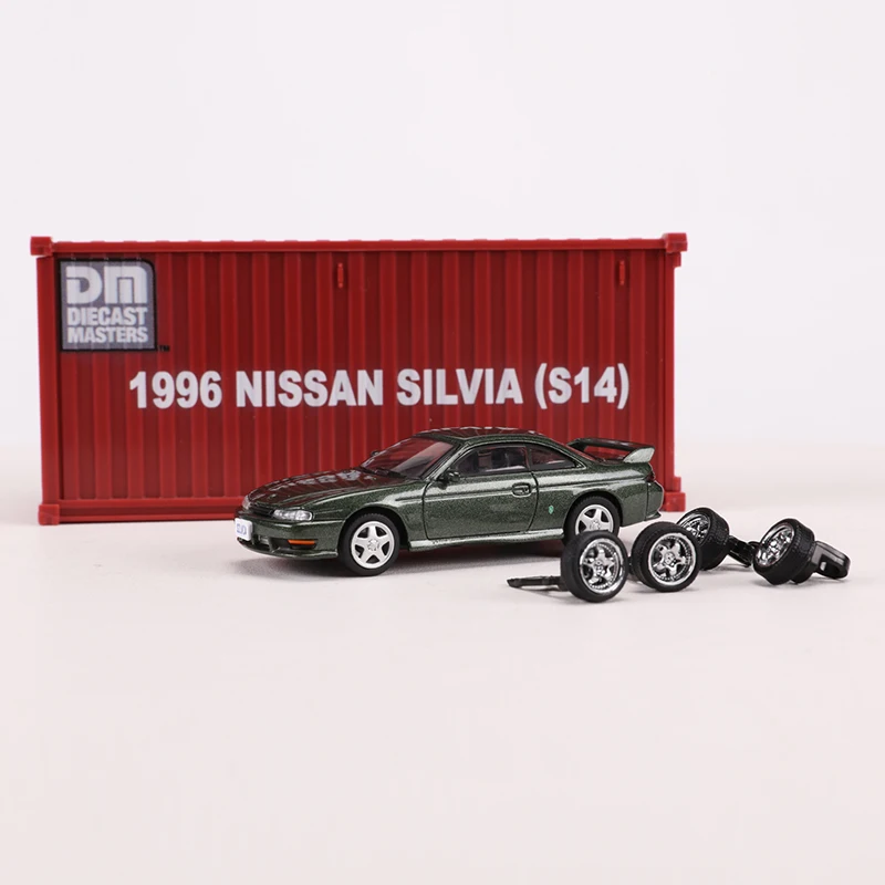 1:64 ניסאן סילביה S14 S15 DieCast סגסוגת דגם המכונית מיכל משאיות