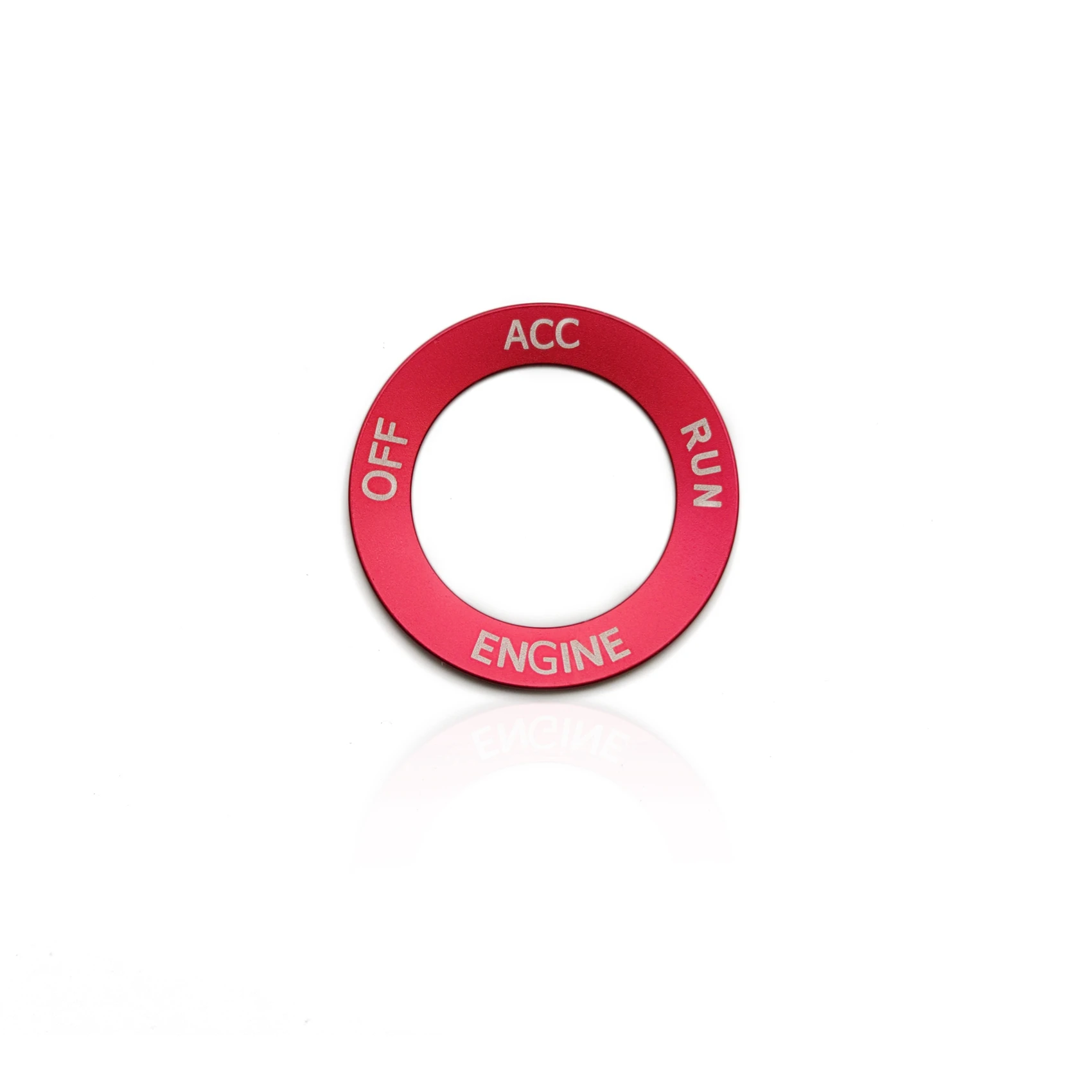 מנוע להתחיל כפתור עצירה ידית כיסוי + טבעת לקצץ אביזרים 2015-2020 דודג ' צ ' לנג ' ר מטען ((אדום))
