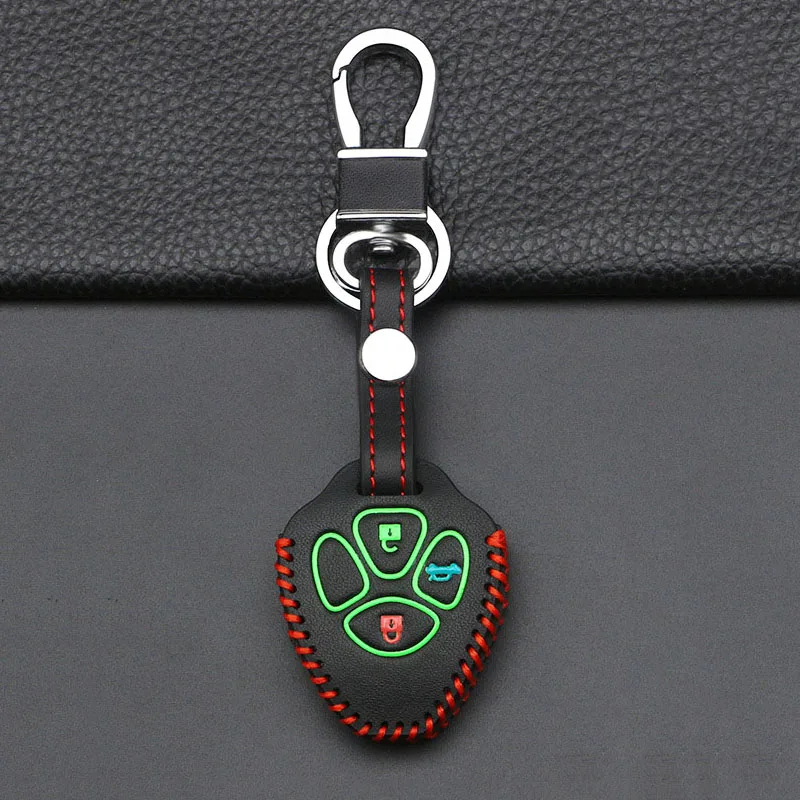 זוהר מפתח תיק מעטפת עבור טויוטה Rav4 קורולה Vitz פורט Hilux Auris Vios קאמרי פארדו 2 כפתורים כיסוי מחזיק מפתחות אביזרי רכב