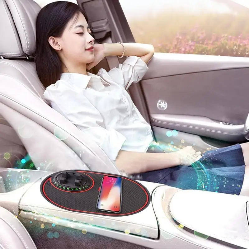 רב תפקודי ברכב נגד החלקה מחצלת אוטומטי מחזיק טלפון GPS ניווט אחסון כרית הפנים המכונית אביזרים לוח המחוונים במכונית