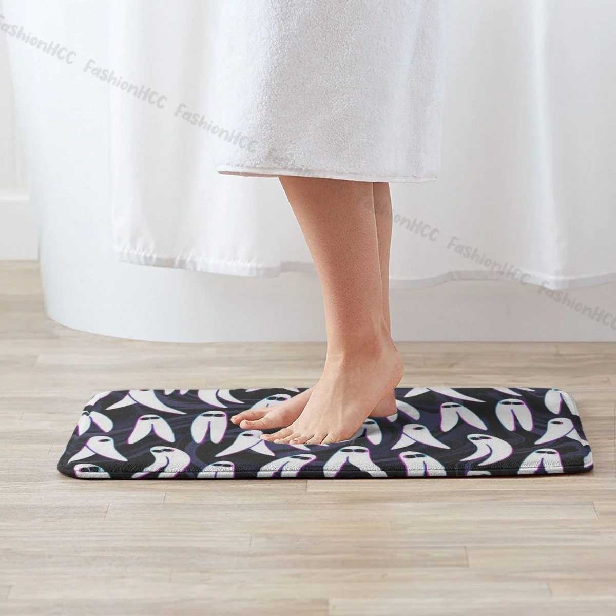 3D תלת ממדי אמבטיה החלקה לשטיח פרזנו תולעים השינה מחצלת דלת הכניסה שטיחון רצפה עיצוב השטיח