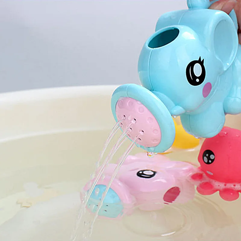 תינוק אמבטיה מקלחת צעצועים הקריקטורה פלסטיק פיל ממטרה בקבוק מים במקלחת הכלי במים של ילדים משחקים אינטראקטיביים צעצועים