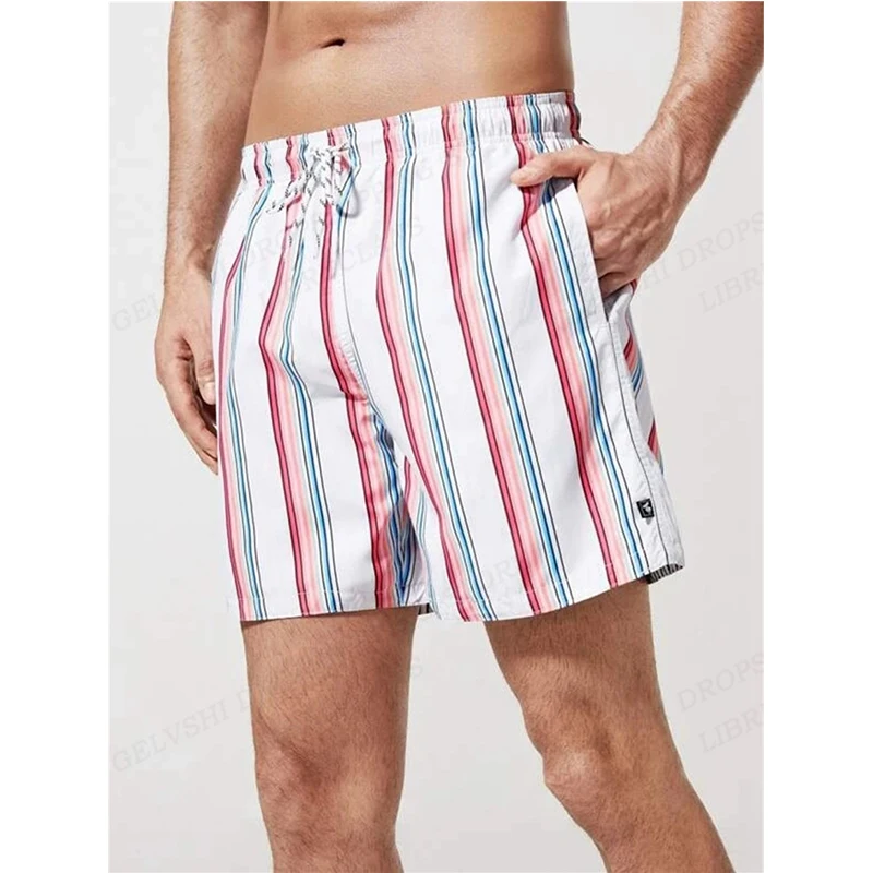 הקיץ של גברים מכנסיים קצרים מהירים יבשות לשחות מכנסיים קצרים גדולים החוף מזדמנים מכנסיים מגמת אופנה גברים ביגוד פירות טרופיים הדפסת 3d