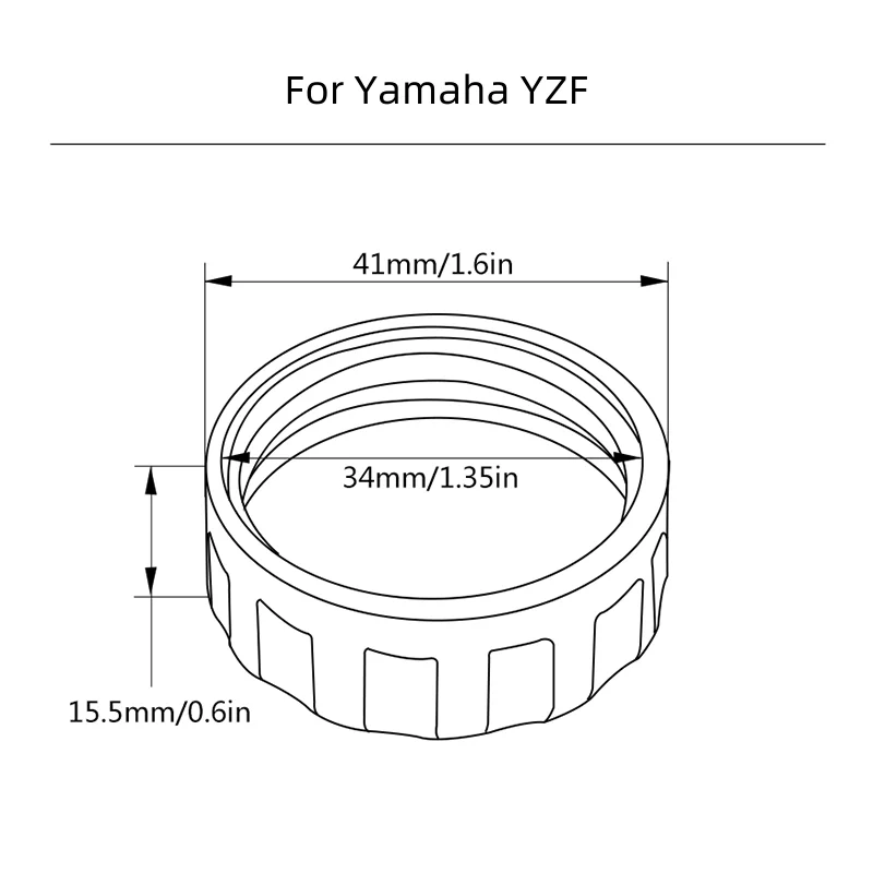 על ימאהה YZF-R3 R25 R6 R1 2013-2019 2022 2023 אופנוע CNC אלומיניום אחורי נוזל בלם גליל מאסטר מאגר קאפ כיסוי