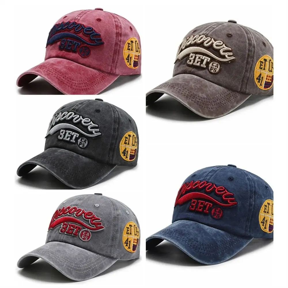 רקמה מכתב כובע בייסבול אבא כובע משובח Snapback היפ הופ כובע Sunhat שטף משאית כובע קיץ