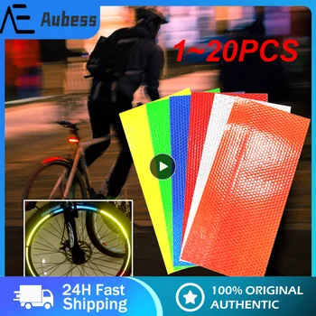 1~20PCS אופניים רעיוני מדבקות רכיבה על אופניים פלורסנט קלטת רעיוני אופניים MTB דבק בטיחות עיצוב מדבקה אופניים