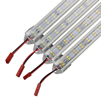 12V 8W LED בר אור אלומיניום נוקשה רצועות תצוגה אור Cabinet 72LEDs SMD2835 2800-6500K חם, לבן קר ניאון 5pcs