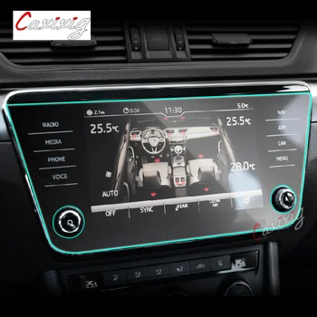עבור סקודה מעולה 2018-2020 המכונית ניווט GPS סרט מגן מסך LCD TPU סרט מגן מסך Anti-scratch הפנים 8 אינץ