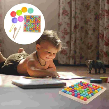 צבע חרוזים התאמה ילדים לוח המשחק צעצוע של ביטול שחמט קריקטורה ילד אינטראקטיבית לפעוטות בעלי חיים, צעצועים