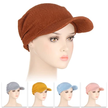 2023 חדש לנשים חיג ' אב כובע עם שוליים מוצקים אלסטי צבע כיסוי הראש כובע בייסבול ראשו כובע Windproof חיצונית בקיץ כובע השמש