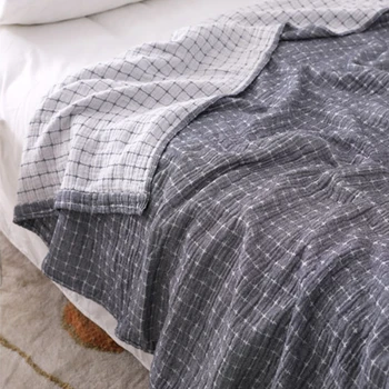 יפנית מזדמן פשוט שמיכת כותנה גזה ספה כיסוי רב תכליתי לזרוק שמיכה מיטות עיצוב הבית ספה מגבות מצעים
