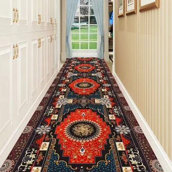 סגנון אירופאי משק הבית שטיח מסדרון Runner מדרגות Decoratin הביתה במעבר במסדרון ארוך השטיח ליד המיטה החלקה מחצלת להתאמה אישית