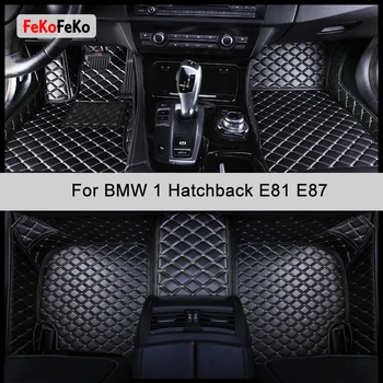 FeKoFeKo מותאם אישית המכונית מחצלות עבור ב. מ. וו 1 Hatchback E81 E87 2004-2012 שנים אביזרי רכב רגל השטיח