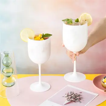 480ML גביע היין Shockproof יציבות גבוהה פלסטיק בסגנון וינטג ' רומנטי, שמפניה כוס מסיבת חתונה ציוד אביזרים למטבח