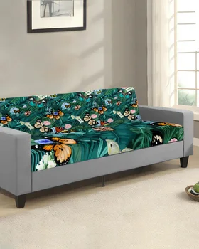 בסגנון נורדי פרח עלה דקל פרפר כרית מושב כיסוי הספה מגן למתוח רחיץ נשלף ספה לכסות את הכיסויים