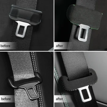 המושב חגורה כיסוי זמש בפני שריטות מגן כיסוי עבור ב. מ. וו X1 X3 X5 E39 E46 E90 F20 E60 F30 E36 אביזרים