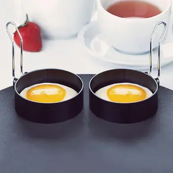 ביצה טיגון טבעת עגול ביצה עובש מתכת בישול כלי בישול ארוחת בוקר נירוסטה כלי מטבח אפייה אביזרים חם