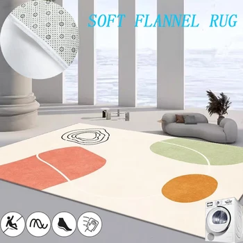 הנורדית בסגנון מינימליסטי שטיחים עבור הסלון אור יוקרה קו במלתחה השטיח שטח גדול שטיחים בחדר השינה החלקה מחצלת טרקלין