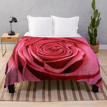 ורד אדום DreamscapesbyTeresa לזרוק שמיכה מיטת ספה שאגי שמיכה שעיר שמיכות על הספה
