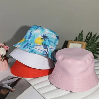 גברים, נשים פנמה לחוף דייג שמש כובע יוניסקס כובע טיולים גולף כובע דו צדדי פשוט בוב היפ הופ דלי כובע שמש כובעים