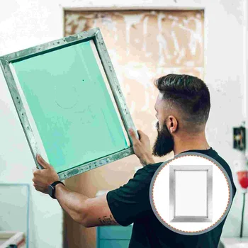 משי מסך מסגרת נאותה גודל הדפסה Starter לשימוש חוזר מעשי DIY בד מסגרות
