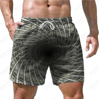 חם למכור לגברים מכנסיים קצרים החוף המכנסיים בקיץ 2023, סימן 3D מודפס החוף הוואי סגנון של גברים מזדמנים מכנסיים קצרים
