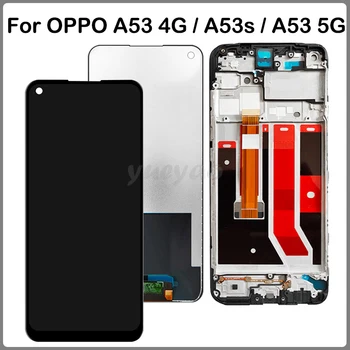 עבור OPPO A53 4G / A53s / A53 5G 2020 תצוגת LCD מסך מגע עם מסגרת CPH2127 מסך LCD הרכבה, חלקי חילוף