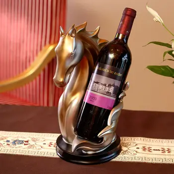 רך קישוט אמנות ראש של סוס היינות בסלון טלוויזיה יין הקבינט המשרד קישוט קישוט הבית