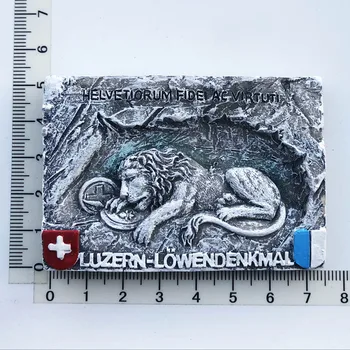 אריות ב לוצרן הזיכרון בשוויץ מגנטים נסיעות 3D הזיכרון המגנטי מקרר