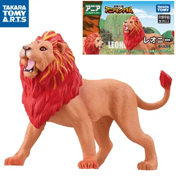 TAKARA טומי Ania הממלכה חיה ארץ הרפתקאות אריה ליאונה מיני הדמיה חיות בר דגם אנימה דמויות פעולה צעצועים לילדים