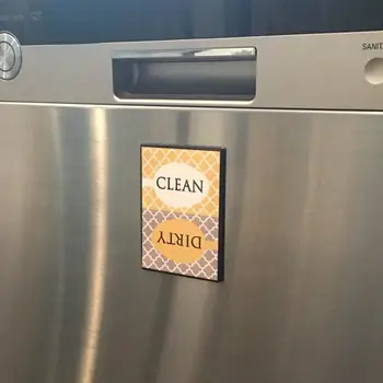 מתכת דקורטיביים מתנה לחנוכת בית נקי מלוכלך סימן מדיח כלים אריחים אספקה הביתה