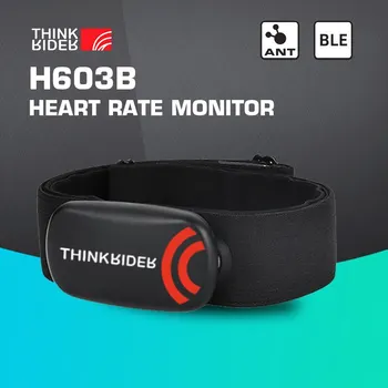 ThinkRider לפקח על קצב לב רצועת החזה נמלה+ זוג 4.0 כושר חיישן תואם החגורה יוהו Polar, Garmin מחובר Cycl