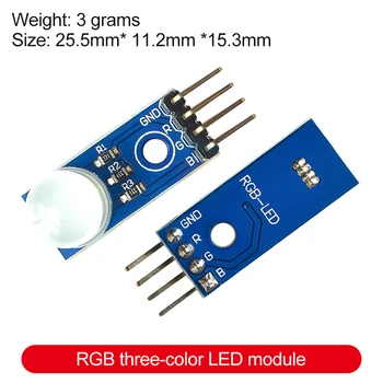 RGB LED אור הרצועה מחברים RGB SMD LED לוח מודול 3 צבע אור PWM אפנן DIY אלקטרוניים PCB ערכה 5V