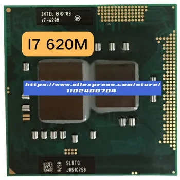 מקורי Intel Core I7 620m I7-620M SLBTQ SLBPD מחשב נייד ליבה כפולה מעבד 4M/2.66 GHz/3333 MHz שקע G1 PGA988 HM55 HM57