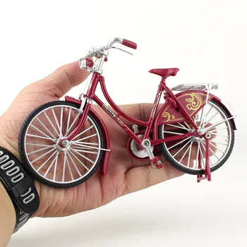 1:10 Mini דגם סגסוגת רטרו אופניים Diecast האצבע אופני הרים לכופף למבוגרים סימולציה אוסף למות יצוק מתנות צעצועים לילדים