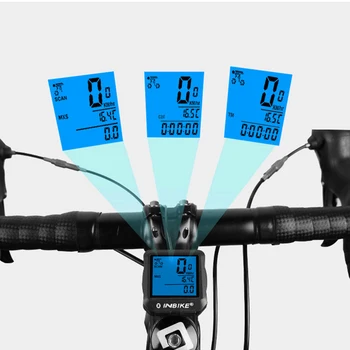 שחור אופניים קווי קוד מד מהירות Ridetm שעון זמן מיידי הטמפרטורה המינימלית מיידית קלוריות צריכת המדיה