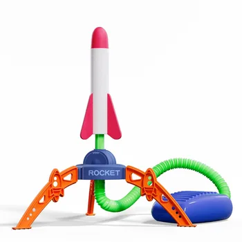 ילדים רגליים קופץ לשמיים שיגור טילים חיצונית צעצועים פאזל הפליטה עפים טילים משחקים צעצועים לילדים מתנה
