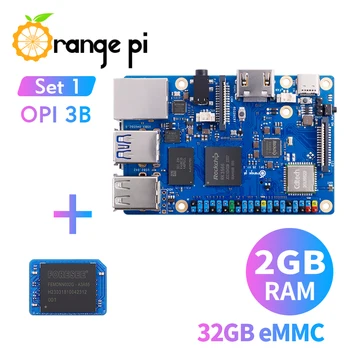 תפוז פאי 3ב 2GB+32G EMMC מודול, Rockchip RK3566 Quad-Core SBC על גבי לוח יחיד WiFi+זוג Gigabit הפעלה אנדרואיד מערכת ההפעלה לינוקס מחשב Mini Kit