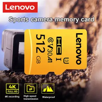 Lenovo 2TB 1TB כרטיס זיכרון 512GB TF SD מהירות גבוהה כרטיס פלאש 256GB 128GB Waterproof Mini Memoria עבור הטלפון החכם. Cam
