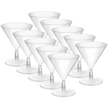 10 יח ' אדום זכוכית מיני כוסות שותה מרטיני וויסקי לכוס קוקטייל פלסטיק Abs גביעי בר שמפניה