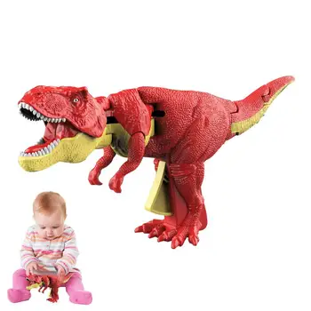 אור דינוזאור צעצועים מתנדנד חיה צעצועים קול דינוזאור פסלון לחץ צעצועים בבית קישוט חמוד מרגיע צעצוע