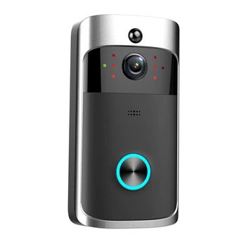 V5 וידאו פעמון הדלת Wifi אלחוטי פעמון 1080P הקול אינטרקום חכם מצלמת זיהוי תנועה עמיד למים אבטחה בבית הדלת טלפון