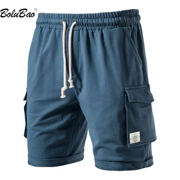BOLUBAO 2023 חיצונית מזדמנים מכנסיים קצרים לגברים כיסים גדולים אלסטי המותניים חבל סלים מכנסיים באיכות גבוהה, עיצוב מכנסיים קצרים לגברים