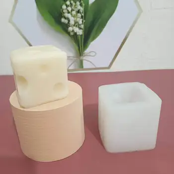 שרף תבניות עוגה קישוט אביזרים מוצק 3D כיכר גבינה קרח ג ' לי נר מוס Pratical חמוד יצירתית מודרנית פשוטה