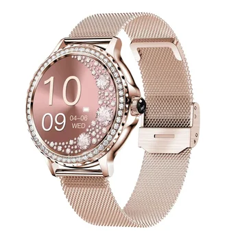 NX19 שעון חכם אופנה נשים כושר ספורט צמיד Bluetooth שיחה לחץ דם קצב לב זיהוי ליידי הילדה Smartwatch