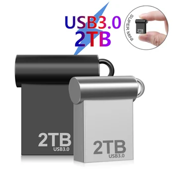 סופר מיני USB 3.0 כונן עט 2TB במהירות גבוהה Pendrive 1TB Memoria USB כונן פלאש 512GB השתלמות מקל USB נייד SSD משלוח חינם