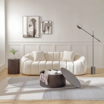 3 מושבים ספה מודרנית עם עמוק ערוץ המצויץ ביצועים קטיפה ספת הסלון/טרקלין באזור