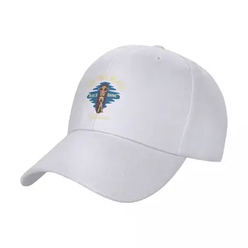 וינטאג 'בסגנון סולאנה ביץ' קליפורניה, בז ' Text - שלד / לגלוש / חוף כובע כובע בייסבול כובע זכר mens קאפ נשים