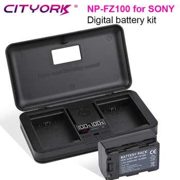 NP-FZ100 NPFZ100 NP FZ100 סוללה + אחסון מטען עבור Sony A6600 A7m3 לפנה 