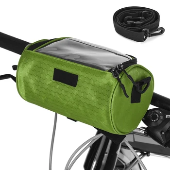 אופניים הכידון תיק אופניים קדמי מסגרת שקית אחסון נייד טלפון הר תיק עם רצועת כתף נשלפת